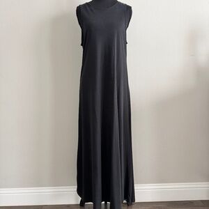 Carly Jean Los Angeles Black Sheath Maxi Dress Size Large